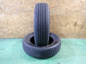 RK3541【送料無料175/65R15】2本 2021年製 ヨコハマ ECOS エコス ES31 中古夏タイヤ アクア スペイド フィット等に ≪即決≫