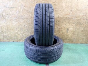 RK3584【送料無料235/45R18】2本 グッドイヤー エフィシェントグリップ コンフォート 中古夏タイヤ カムリ アコード マークX≪即決≫