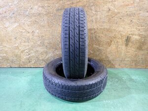 RK3592【送料無料155/65R13】2本 ブリヂストン ネクストリー 中古夏タイヤ ライフ ゼスト オッティ モコなどに ≪即決≫