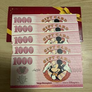 東京ディズニーリゾート ギフトカード5000円分 の画像1