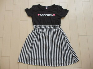 ★USED！アナップ　ANAP　GIRL　一体型ワンピース　S　140-150★