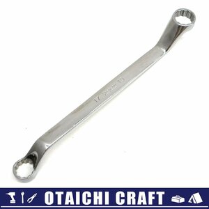 【中古】Snap-on(スナップオン) 旧ロゴ 17-19mm 60°オフセット スタンダードメガネレンチ XOM1719【/D20179900035546D/】