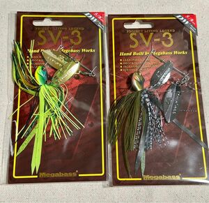  Megabass SV-3 5/8oz DW 2 piece set unopened goods HOT TIGER & GILL spinnerbait 