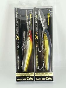  Megabass Vision one тонн R +3 нераспечатанный товар 2 шт. комплект M CHAMPAGNE KINKURO & M WESTERN CLOWN VISION 110 ONETEN R