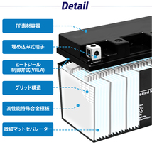 バイクバッテリー BTR4A-BS 液入り充電済（互換：YTR4A-BS CT4A-5 GTR4A-5 FTR4A-BS)ライブDIO ZX マグナ50 ゴリラ モンキー_画像7