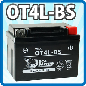 バイク バッテリー OT4L-BS 液入 充電済 (互換 YT4XL-BS FT4L-5 CTX4L-BS CT4L-BS)