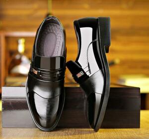 15022丁寧な靴づくりを行っている*正統派スタイルと新しい快適性の融合上品で　black 　