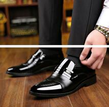 15022丁寧な靴づくりを行っている*正統派スタイルと新しい快適性の融合上品で　black 　_画像7