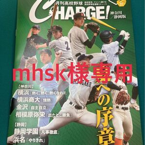 ２０２４年５月号　月刊高校野球CHARGE！　夏への序章　神奈川／静岡版　１４頁　２冊セット