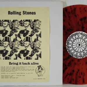 ★★Rolling Stones【Bring it back alive】Vintage Bootコレクターズ盤LP★★赤黒斑スプラッシュ カラー盤の画像1