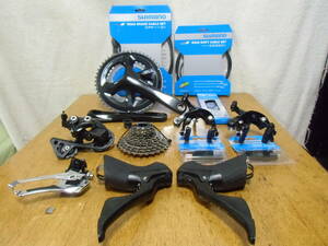 Shimano 105 R7000 2x11 ブラック セット （▼クランクだけ廉価なFC-RS510）中古