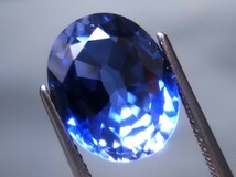 7.26ct 新品・コーンフラワーブルーカラー 合成サファイヤ_画像1