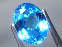 1.56ct 新品・新色・スカイブルートパーズカラー合成ヤグセラミック宝石 ＹＡＧ（イットリウム・アルミニウム・ガーネット）_画像1