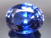 7.26ct 新品・コーンフラワーブルーカラー 合成サファイヤ_画像4