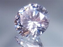 3.43ct 8mm 究極のExcellent cut 大粒キュービックジルコニア 理想的なラウンドブリリアンカット 人の手が一切触れていない完全未使用品_画像7