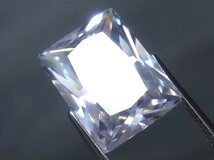 18.33ct 15ｘ11㎜up バケットプリンセスカット・特大キュービックジルコニア 人の手が一切触れていない完全未使用新品_画像5