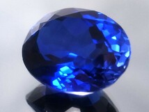 15.56ct 新品・最上級のロイヤルブルーモゴックカラー 合成サファイヤ_画像4