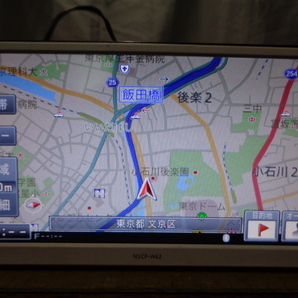 [E07] ① トヨタ 純正 SDナビ NSCP-W62 CD SD音楽 ワンセグ TV Bluetooth 地図 2012年 CD不良 ジャンク品の画像3
