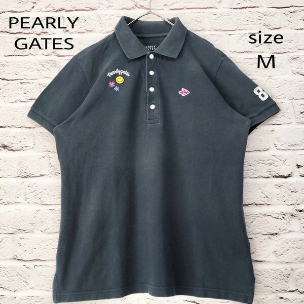 【ロゴ刺繍】パーリーゲイツ PEARLY GATES ポロシャツ ゴルフウェア