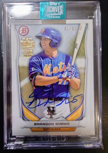 2024 mlb topps archives signature brandon nimmo /80