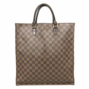 【1円～】ルイヴィトン LOUIS VUITTON バッグ ハンドバッグ トートバッグ ダミエ サックプラ N51140 ブラウン 中古