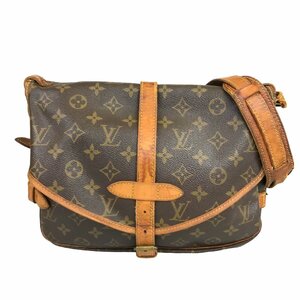 【1円～】ルイヴィトン LOUIS VUITTON バッグ ショルダーバッグ ソミュール30 モノグラム M42256 AR0955 ブラウン レザー 中古