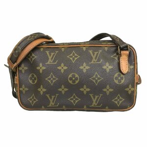 【1円～】 ルイヴィトン LOUIS VUITTON ショルダーバッグ モノグラム マルリーバンドリエール M51828 レザー ブラウン 中古