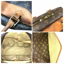 1円～ ルイヴィトン Louis Vuitton バッグ ハンドバッグ ボストンバッグ ドーヴィル モノグラム M47270 レザー ブラウン 中古_画像10