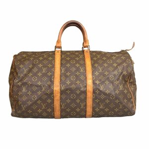 【1円～】 ルイヴィトン LOUIS VUITTON バッグ ボストンバッグ キーポル50 モノグラム M41426 SD レザー ブラウン ゴールド金具 中古