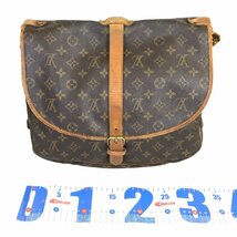 【1円～】ルイヴィトン LOUIS VUITTON バッグ ショルダーバッグ ソミュール30 モノグラム M42256 AR0945 ブラウン レザー 中古_画像4