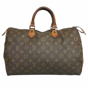 【1円～】ルイヴィトン LOUIS VUITTON バッグ ハンドバッグ ボストンバッグ モノグラム スピーディ35 M41524 レザー ブラウン 中古