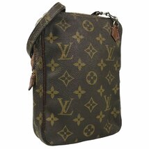 1円～ ルイヴィトン LOUIS VUITTON バッグ ショルダーバッグ ダヌーブ 旧型 M3552 モノグラム ヴィンテージ レザー ブラウン 中古_画像1