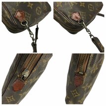 1円～ ルイヴィトン LOUIS VUITTON バッグ ショルダーバッグ ダヌーブ 旧型 M3552 モノグラム ヴィンテージ レザー ブラウン 中古_画像9