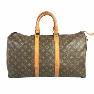 1円～ ルイヴィトン LOUIS VUITTON バッグ ボストンバッグ キーポル45 モノグラム M41428 SA レザー ブラウン 中古