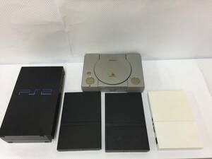 gpQ441 ジャンク PS・PS2 本体 5点セット ※本体のみ・付属品なし・状態悪い