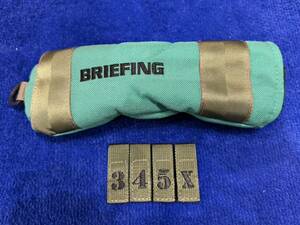 【中古美品】BRIEFING GOLF ブリーフィング ユーティリティ UT ハイブリッド Hybrid ヘッドカバー ①グリーン