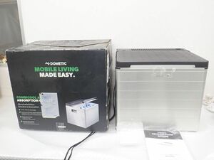 D095-160　DOMETIC ACX35G ポータブル 3way 冷蔵庫　本体周り保護フィルムあり　中古稼働品　製氷皿・取扱説明書・元箱