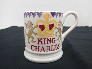 D150-60　②Emma Bridgewater　英国 エマ・ブリッジウォーター　チャールズ国王コロネーション記念 -King Charles III-　マグカップ