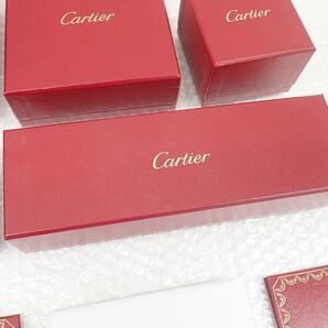 D141-80 空箱 カルティエ Cartier アクセサリー 空き箱 まとめ売り セット 一部にギャランティカード付  直接引き取り歓迎の画像5