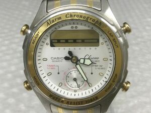 D174-60-M【ジャンク】CASIO カシオ メンズ腕時計 AW-600 クォーツ アラーム クロノ/部品取りt