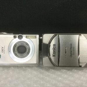 D185-60-M【コンパクトデジタルカメラ2台まとめ】konica(コニカ)Disital Revio KD-310Z/cannon(キャノン)IXY デジタルカメラ 70 PC1193/tの画像1