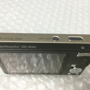 D217-60-M【通電動作確認済み】ソニー SONY Cyber-shot DSC-W350 コンパクトデジタルカメラ /SDカード2GB付きtの画像3