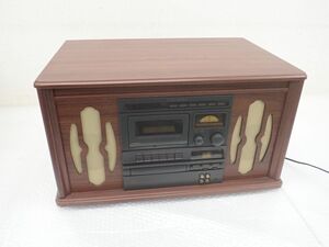 D334-140　COLUMBIA コロムビア　GP-38 マルチプレーヤー レコード/CD/ラジオ/カセット　2000年製　中古現状品　直接引き取り歓迎