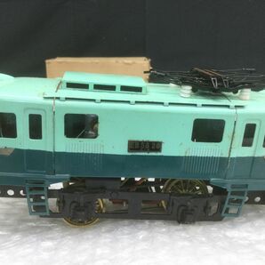 D255-80【鉄道模型まとめ】鉄道模型Oゲージ自由形 1/45 カツミ模型店 EB5828 薄緑/レール 変圧器 当時物 ヴィンテージ/tの画像5