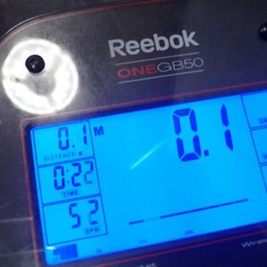 営ST355 直接引き取り限定 美品 Reebok ONE GB50 エクササイズバイク リーボック エアロバイク  マット・取扱説明書 中古稼働品の画像4