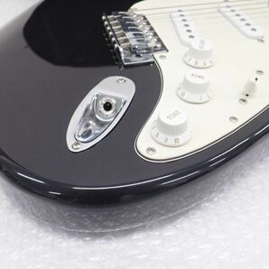 D473-160 ① BUSKER'S バスカーズ エレキギター ストラトキャスタータイプ BLK/ブラック ソフトケース付き 音出し確認済みの画像7