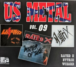 V.A. / RATED X / Nytrix / Wizard　Heavy Metal Hard Rock　ヘヴィメタル ハードロック　輸入盤CD　スリップケース　VOL..09