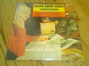 LP：HANK SNOW SINGS IN MEMORY OF JIMMIE RODGERS ハンク・スノウ：US盤：シュリンク付