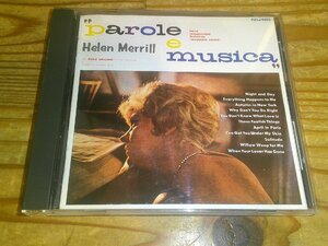 CD：HELEN MERRILL PAROLE E MUSICA ローマのナイト・クラブで ヘレン・メリル：旧規格