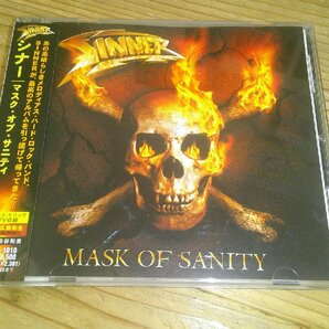 CD：SINNER シナー マスク・オブ・サニティ：帯付：ボーナストラック付き+PV収録の画像1